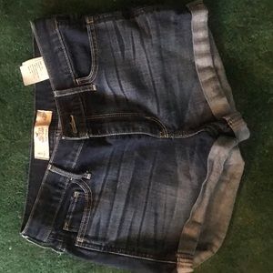 High Rise Jean Shorts